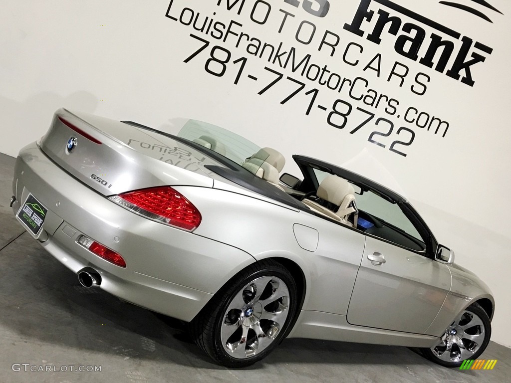 2007 6 Series 650i Convertible - Mineral Silver Metallic / Cream Beige photo #5