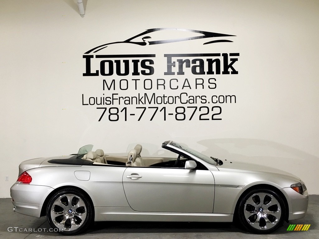 2007 6 Series 650i Convertible - Mineral Silver Metallic / Cream Beige photo #6