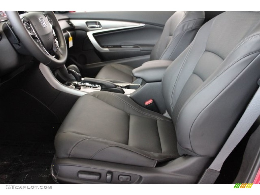 Black Interior 2017 Honda Accord EX-L V6 Coupe Photo #117296754