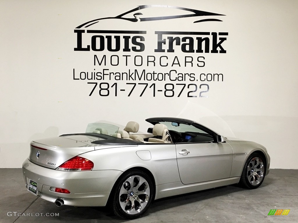 2007 6 Series 650i Convertible - Mineral Silver Metallic / Cream Beige photo #19