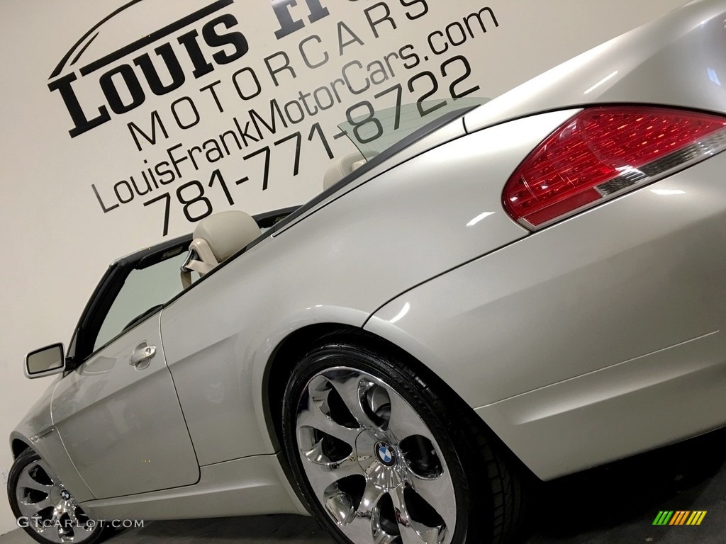 2007 6 Series 650i Convertible - Mineral Silver Metallic / Cream Beige photo #23