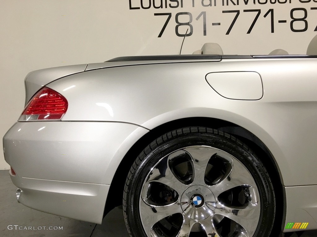 2007 6 Series 650i Convertible - Mineral Silver Metallic / Cream Beige photo #35