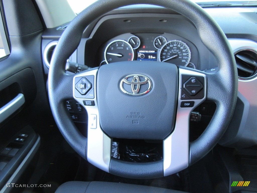 2017 Toyota Tundra SR5 TSS Off-Road CrewMax Graphite Steering Wheel Photo #117297822