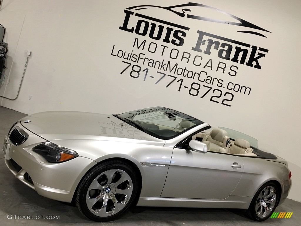 2007 6 Series 650i Convertible - Mineral Silver Metallic / Cream Beige photo #137