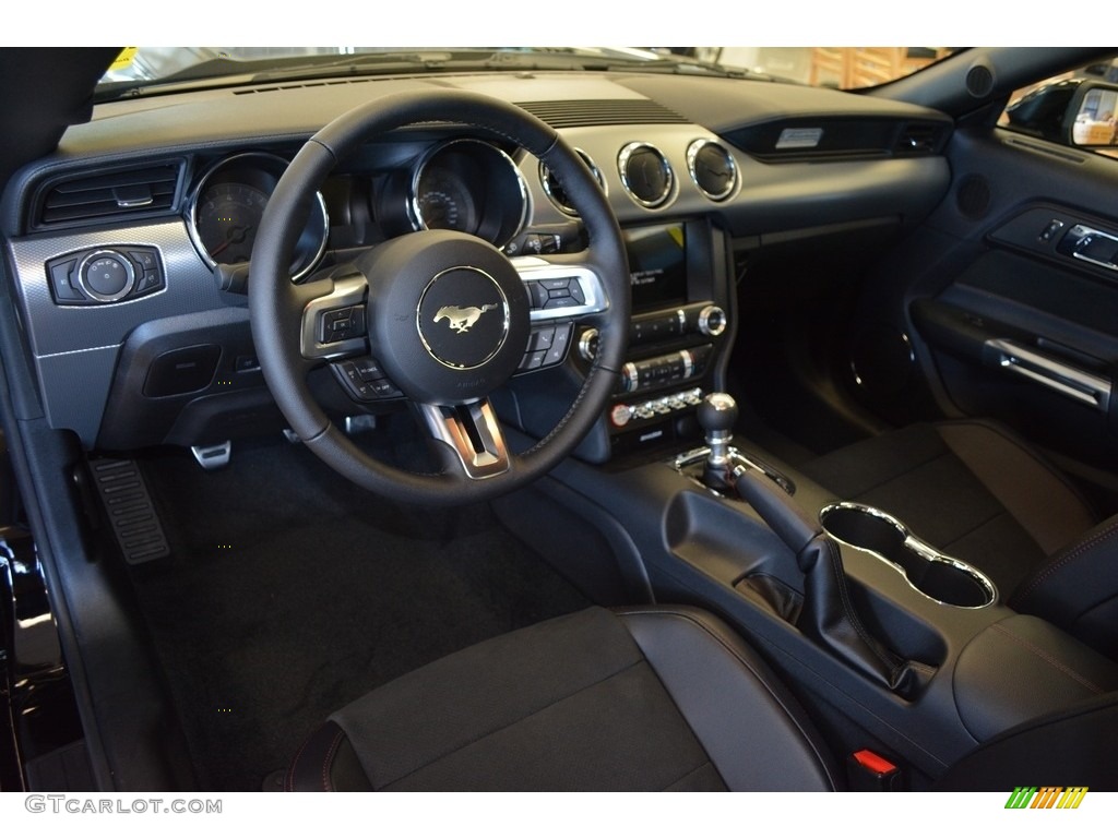 2017 Mustang GT California Speical Coupe - Shadow Black / California Special Ebony Leather/Miko Suede photo #7