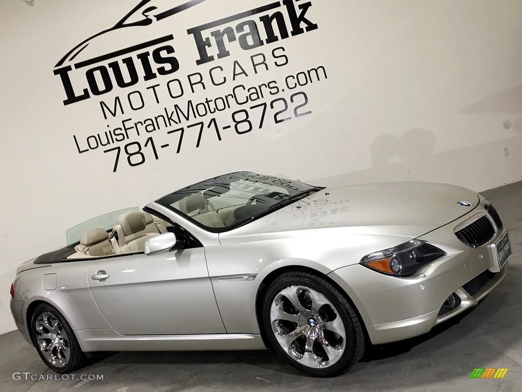 2007 6 Series 650i Convertible - Mineral Silver Metallic / Cream Beige photo #138