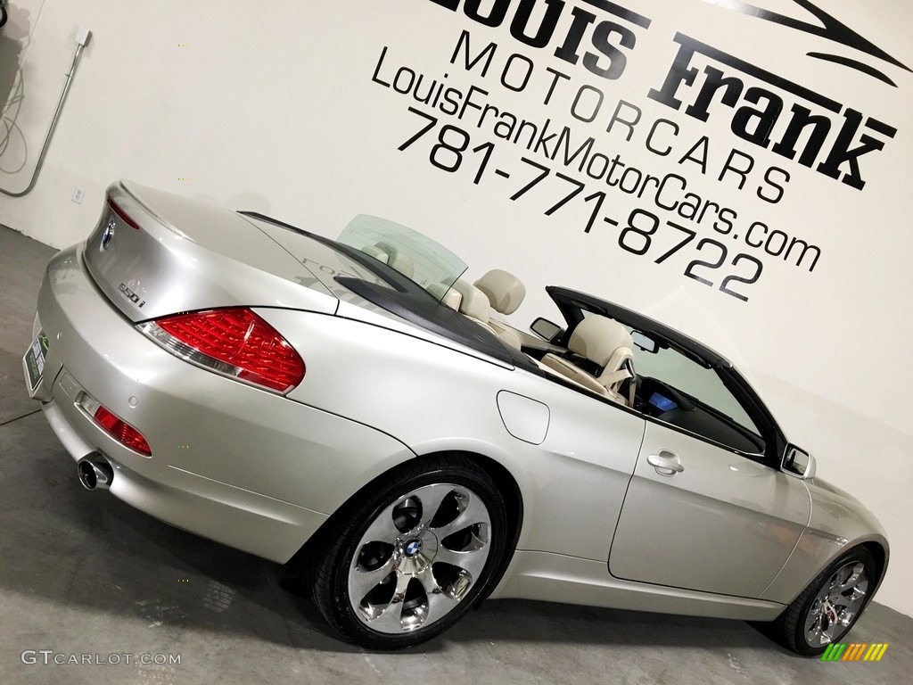 2007 6 Series 650i Convertible - Mineral Silver Metallic / Cream Beige photo #140
