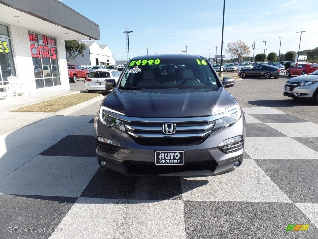 2016 Pilot EX-L - Modern Steel Metallic / Gray photo #2