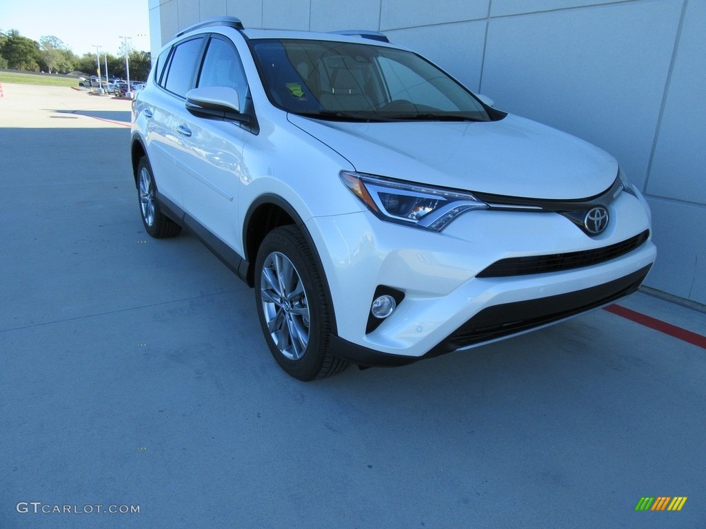 2017 RAV4 Limited - Blizzard Pearl White / Ash photo #1