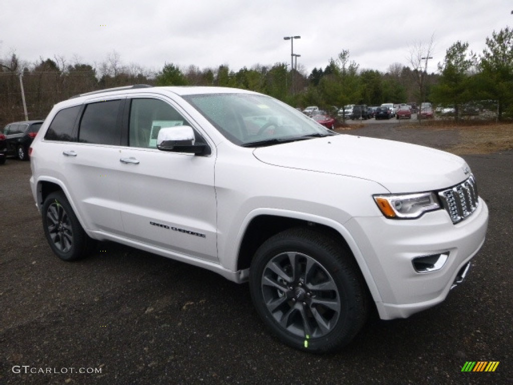 2017 Grand Cherokee Overland 4x4 - Ivory Tri-Coat / Brown/Light Frost Beige photo #11