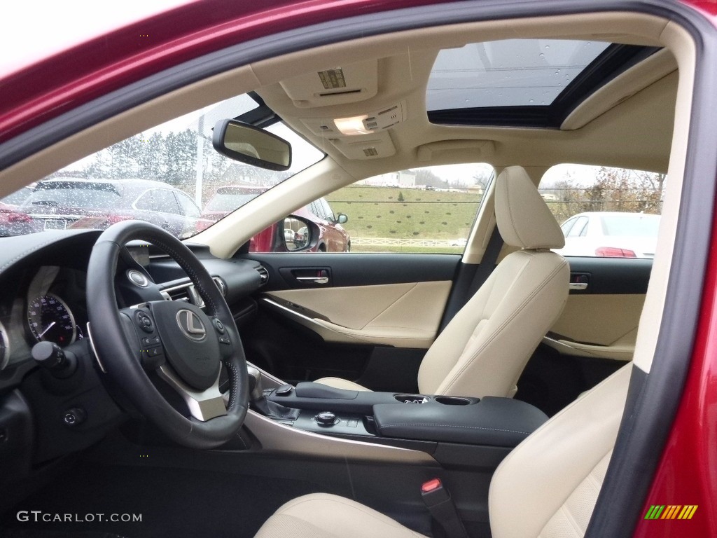 2014 IS 350 AWD - Matador Red Mica / Parchment photo #6