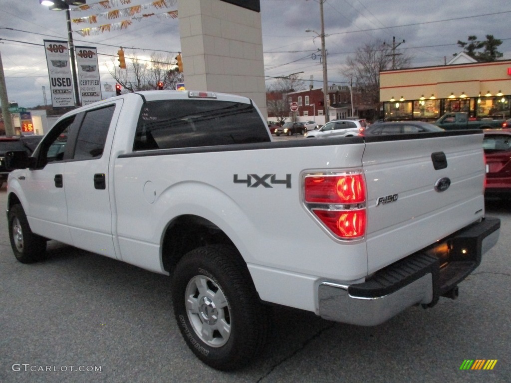 2014 F150 XL SuperCrew 4x4 - Oxford White / Steel Grey photo #4