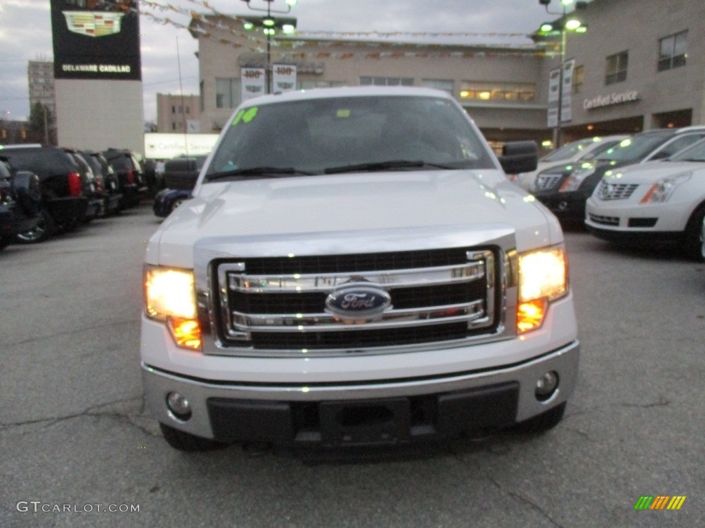 2014 F150 XL SuperCrew 4x4 - Oxford White / Steel Grey photo #9