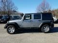 2017 Billet Silver Metallic Jeep Wrangler Unlimited Sport 4x4  photo #4