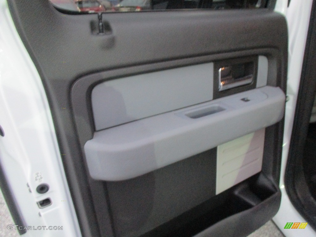 2014 F150 XL SuperCrew 4x4 - Oxford White / Steel Grey photo #22