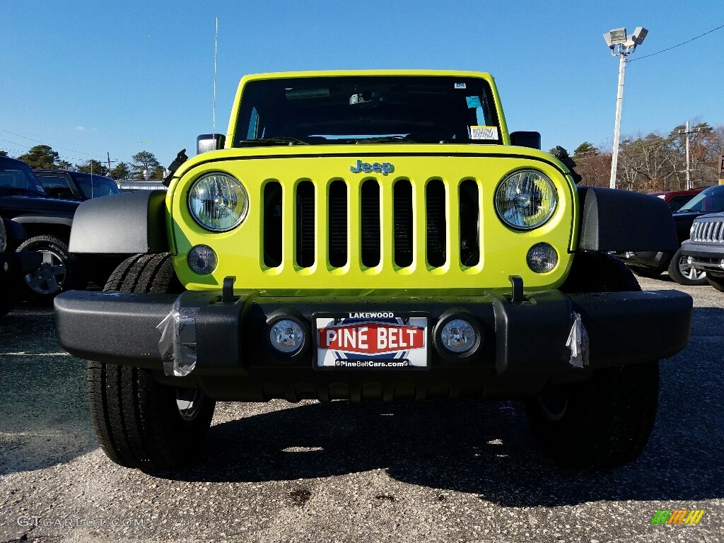 2017 Wrangler Sport 4x4 - Hypergreen / Black photo #2