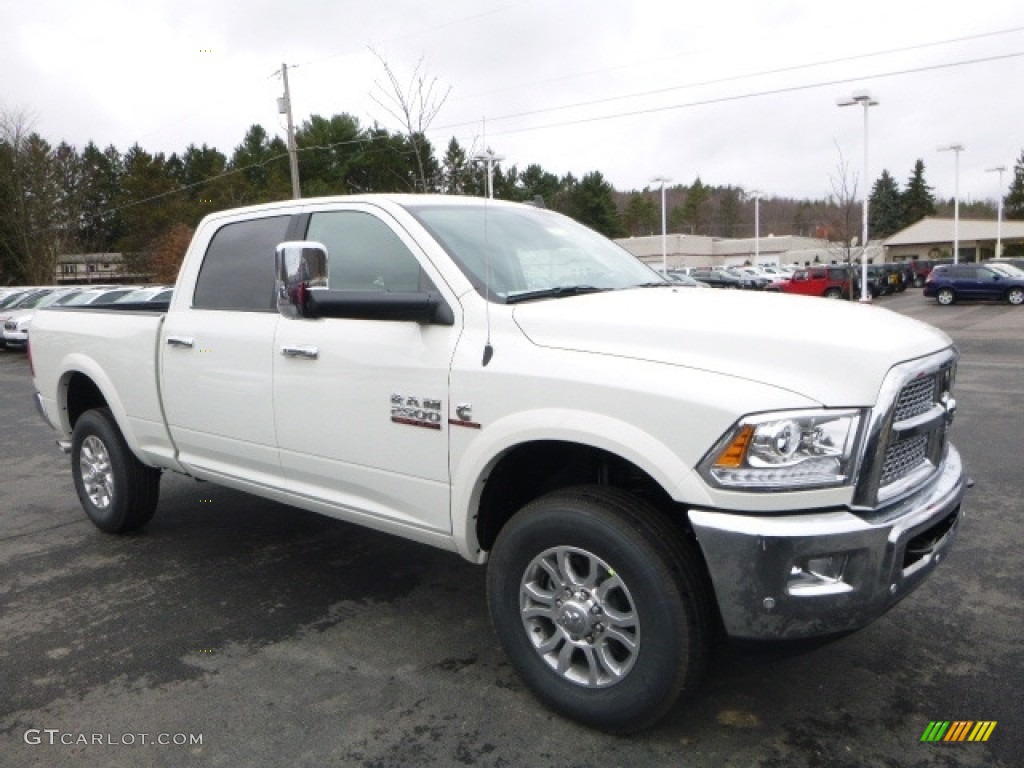 Pearl White 2017 Ram 2500 Laramie Crew Cab 4x4 Exterior Photo #117302238