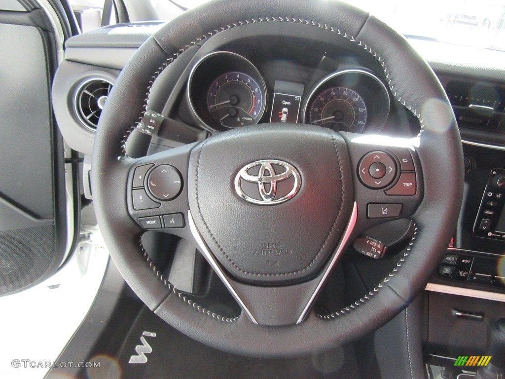 2017 Toyota Corolla iM Standard Corolla iM Model Black Steering Wheel Photo #117303816