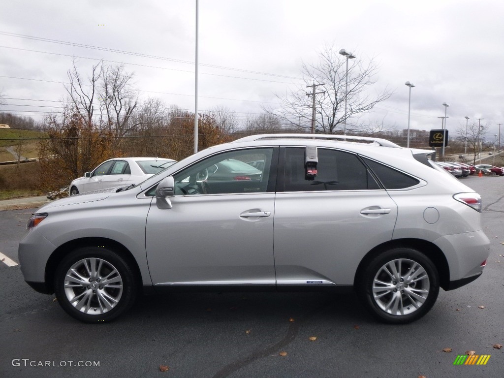 2010 RX 450h AWD Hybrid - Tungsten Silver Pearl / Black/Brown Walnut photo #3