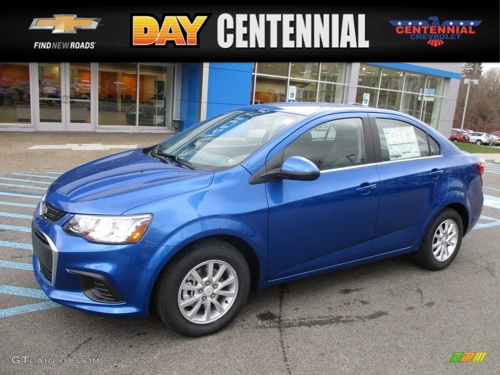 2017 Blue Metallic Chevrolet Sonic LT Sedan 117291128 Photo