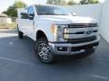 2017 Oxford White Ford F350 Super Duty Lariat Crew Cab 4x4  photo #1