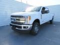 2017 Oxford White Ford F350 Super Duty Lariat Crew Cab 4x4  photo #7