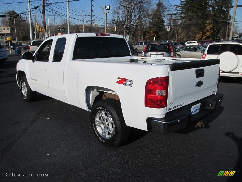 2008 Silverado 1500 LTZ Extended Cab 4x4 - Summit White / Light Cashmere/Ebony Accents photo #8