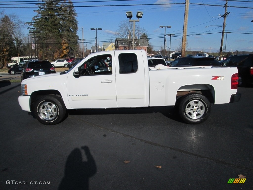 2008 Silverado 1500 LTZ Extended Cab 4x4 - Summit White / Light Cashmere/Ebony Accents photo #9