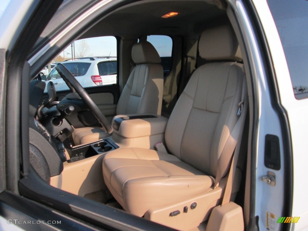 2008 Silverado 1500 LTZ Extended Cab 4x4 - Summit White / Light Cashmere/Ebony Accents photo #15