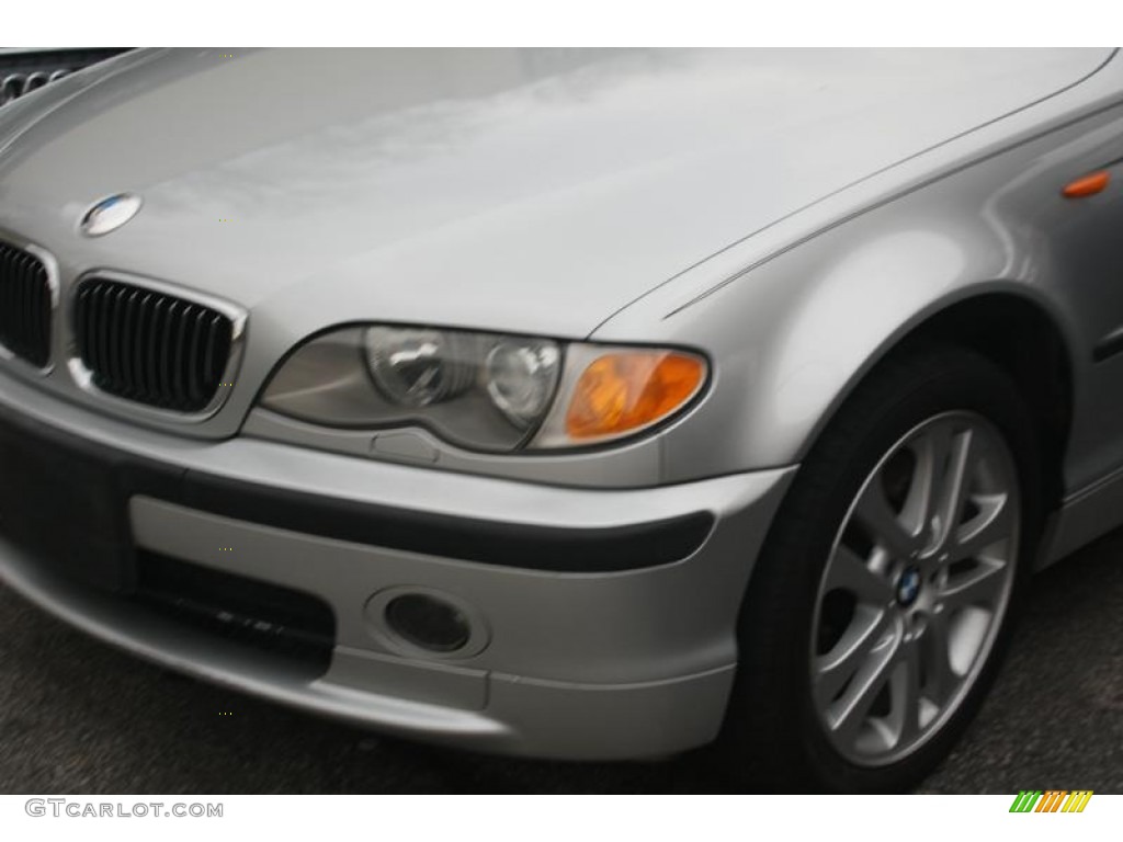 2002 3 Series 330xi Sedan - Titanium Silver Metallic / Black photo #8