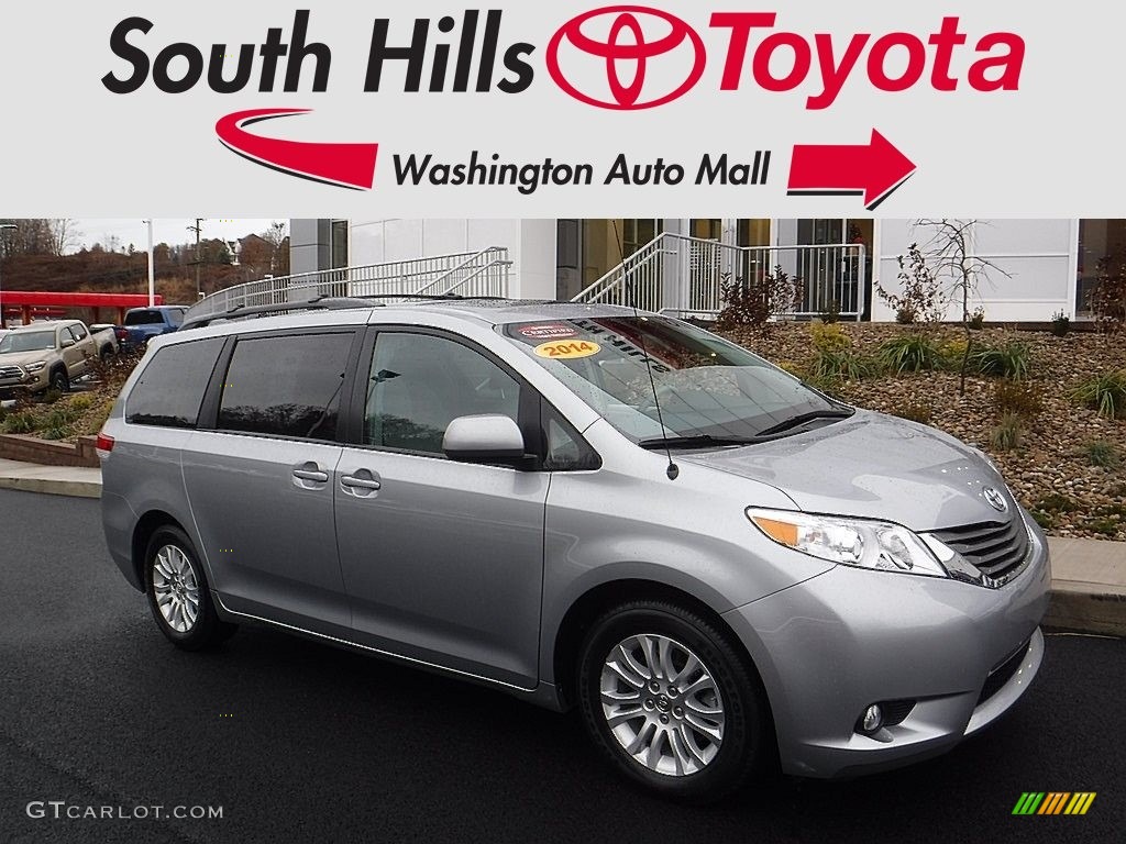2014 Sienna XLE - Silver Sky Metallic / Light Gray photo #1