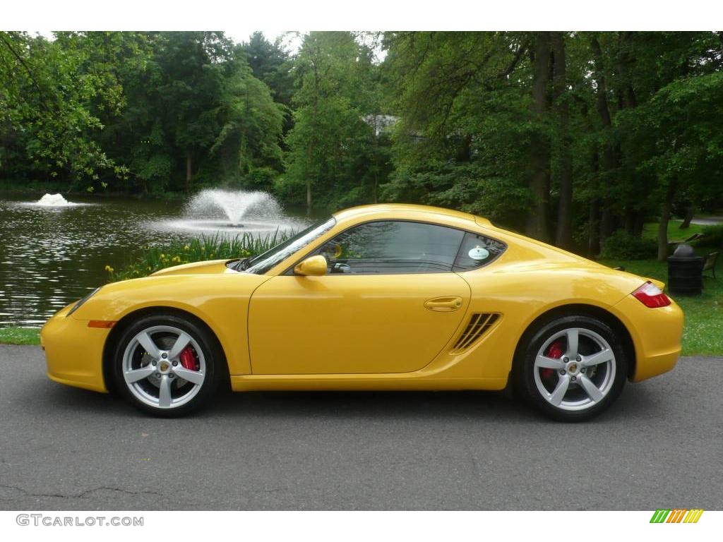2007 Cayman S - Speed Yellow / Black photo #3