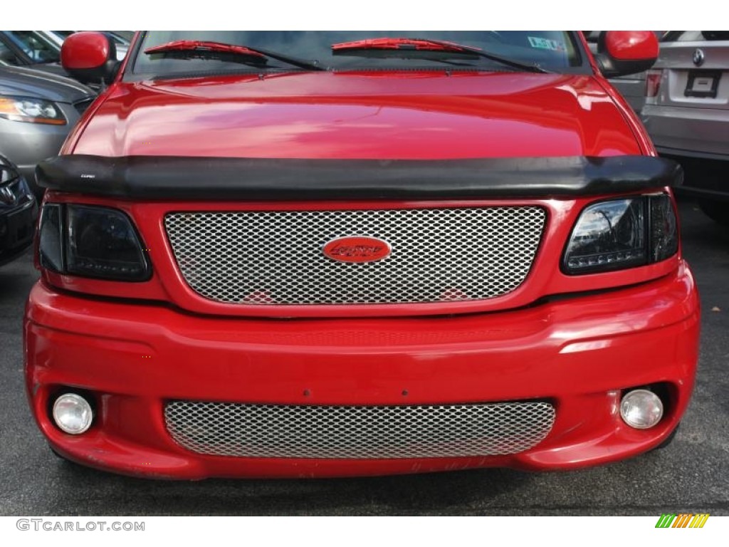 2000 F150 SVT Lightning - Bright Red / Dark Graphite photo #3