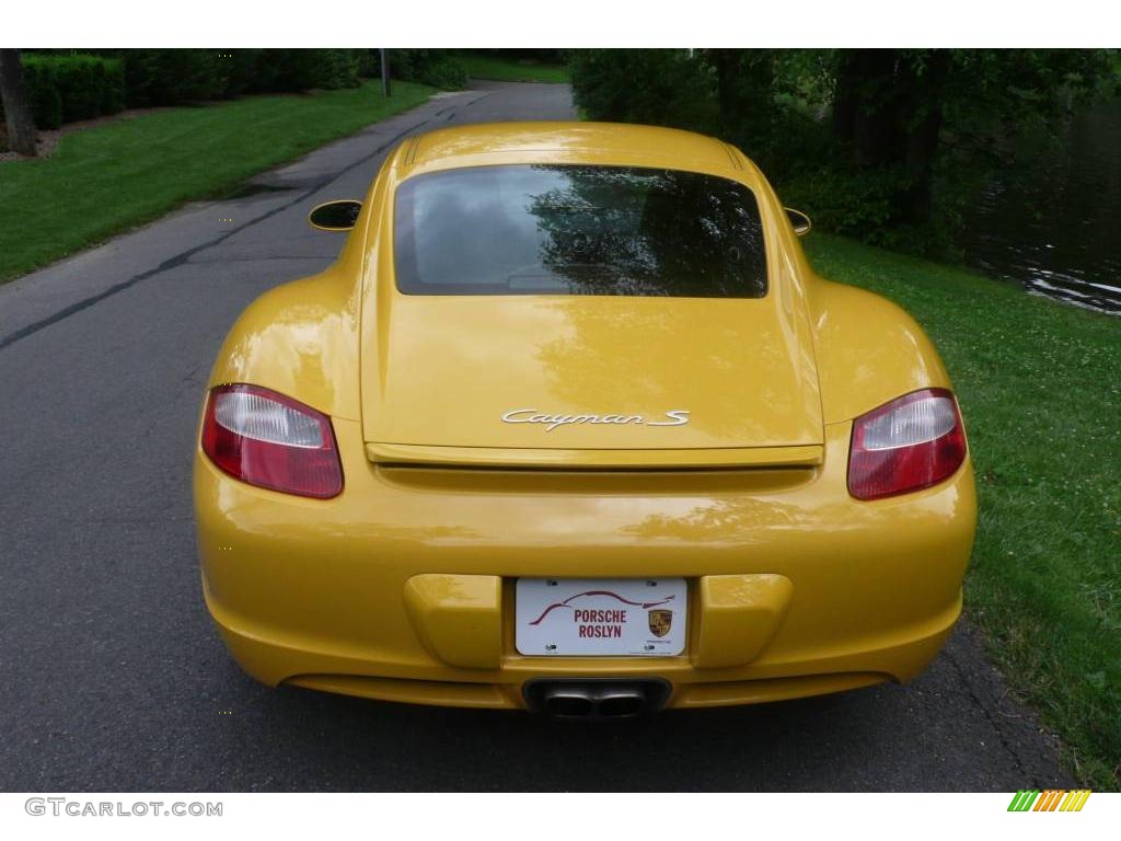2007 Cayman S - Speed Yellow / Black photo #5