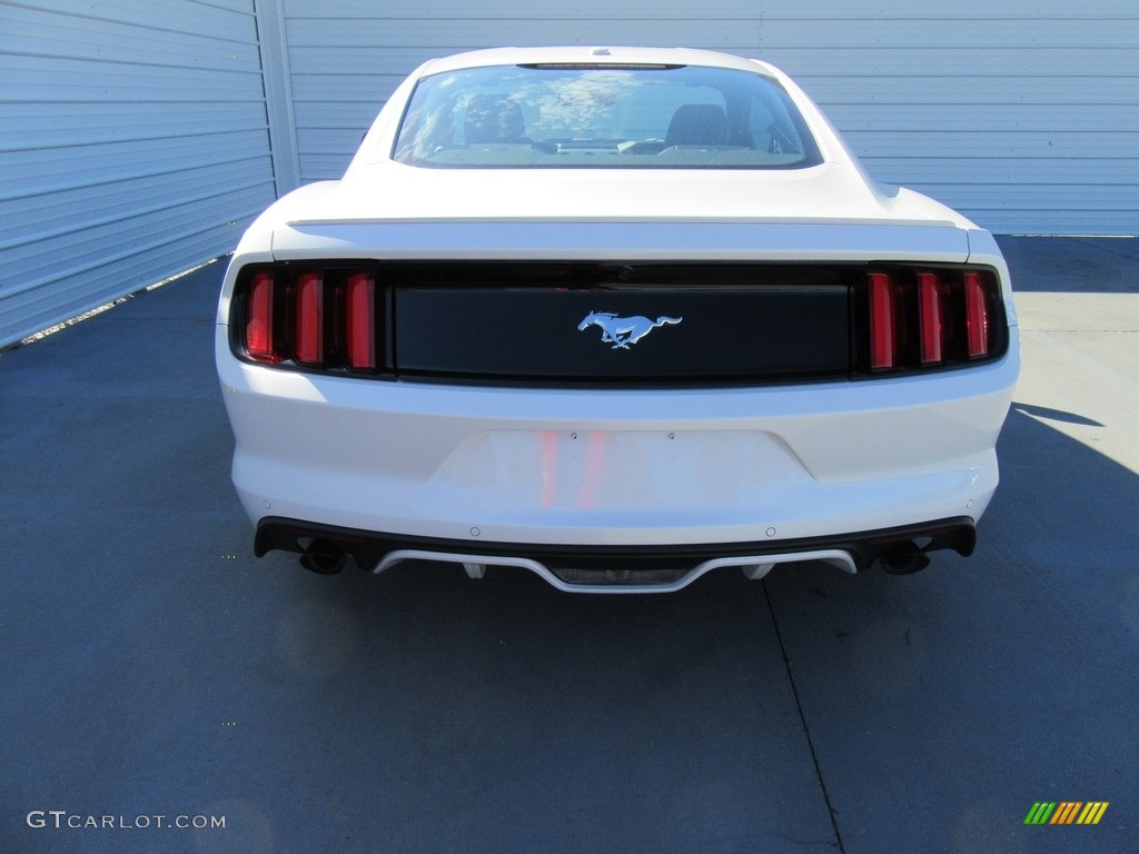 2017 Mustang Ecoboost Coupe - White Platinum / Ebony photo #5