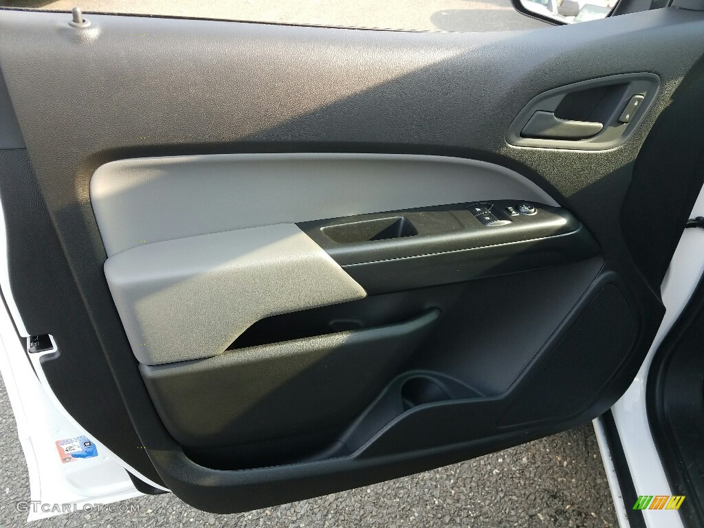 2017 Chevrolet Colorado WT Extended Cab 4x4 Jet Black/­Dark Ash Door Panel Photo #117307722