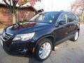 Deep Black Metallic 2011 Volkswagen Tiguan SEL 4Motion