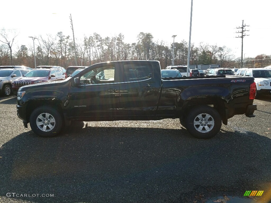 Black 2017 Chevrolet Colorado WT Crew Cab 4x4 Exterior Photo #117308193
