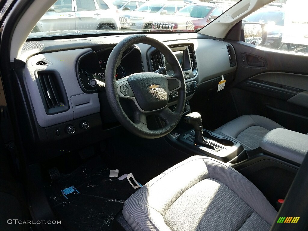 Jet Black/­Dark Ash Interior 2017 Chevrolet Colorado WT Crew Cab 4x4 Photo #117308304
