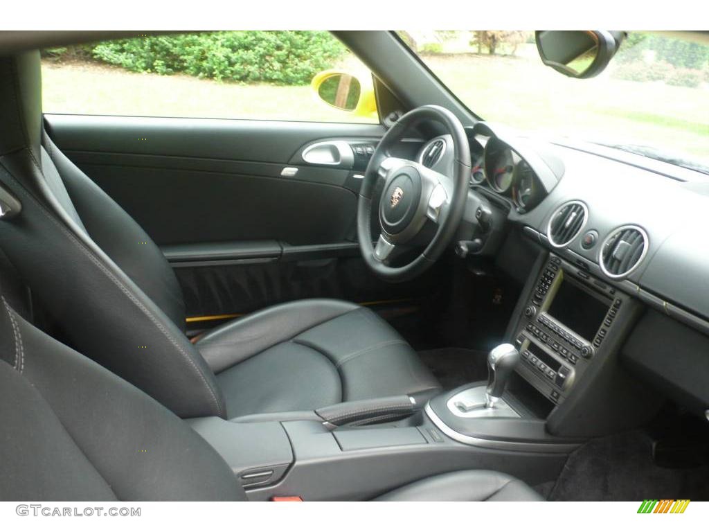 2007 Cayman S - Speed Yellow / Black photo #14