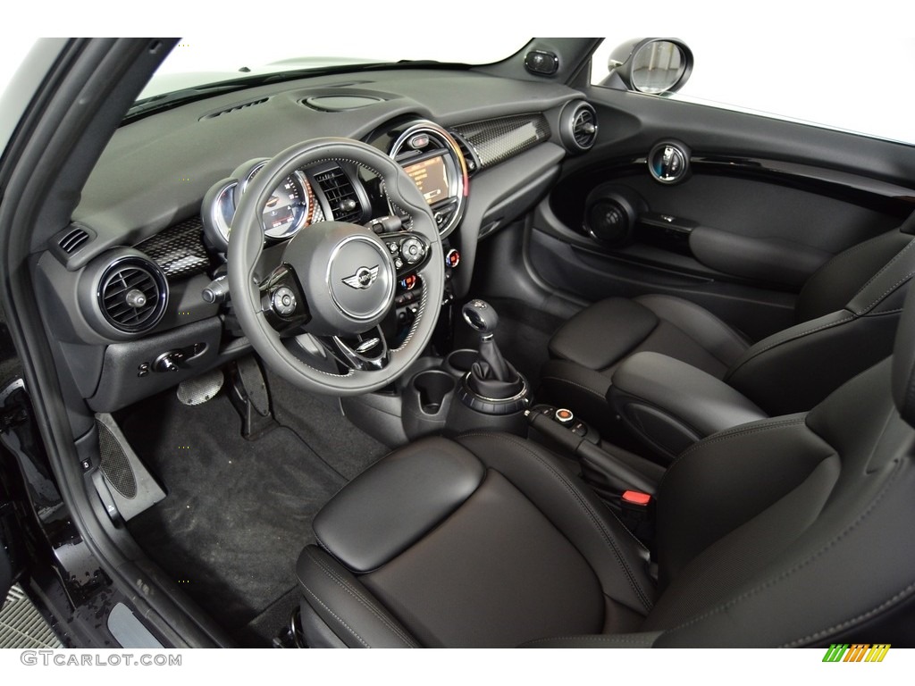 Carbon Black Interior 2017 Mini Convertible Cooper S Photo #117311109
