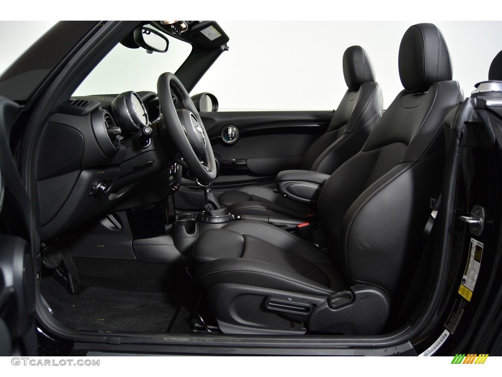 Carbon Black Interior 2017 Mini Convertible Cooper S Photo #117311130