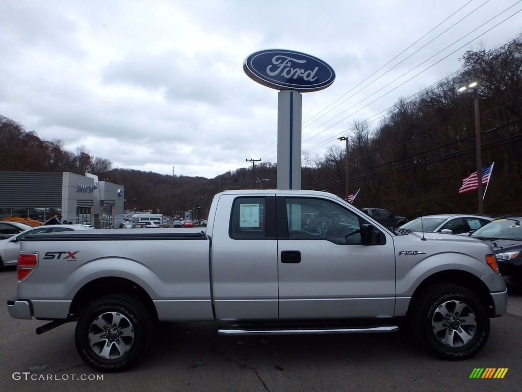 2014 F150 STX SuperCab 4x4 - Ingot Silver / Steel Grey photo #1