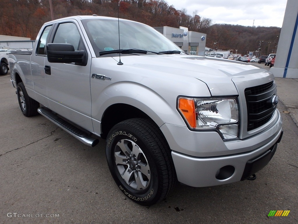 2014 F150 STX SuperCab 4x4 - Ingot Silver / Steel Grey photo #8
