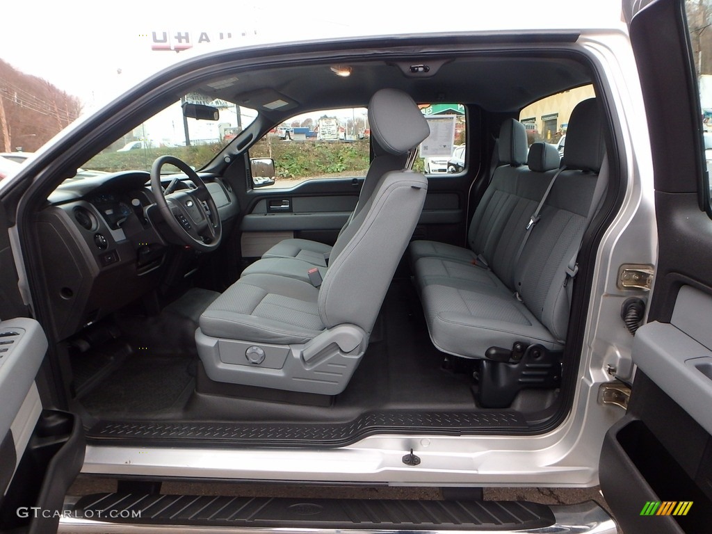 2014 F150 STX SuperCab 4x4 - Ingot Silver / Steel Grey photo #17