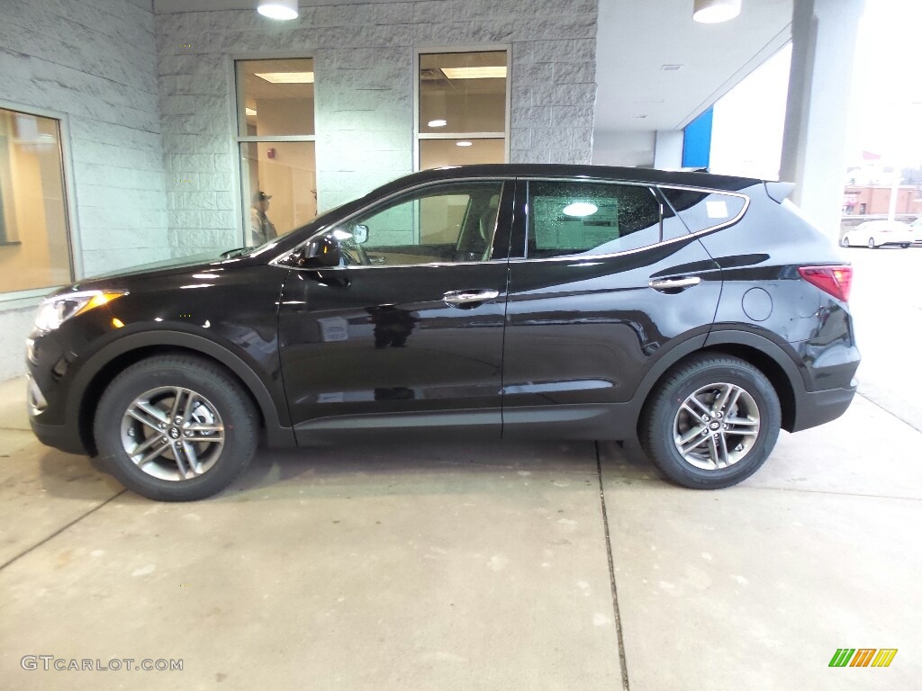 Twilight Black 2017 Hyundai Santa Fe Sport AWD Exterior Photo #117313602