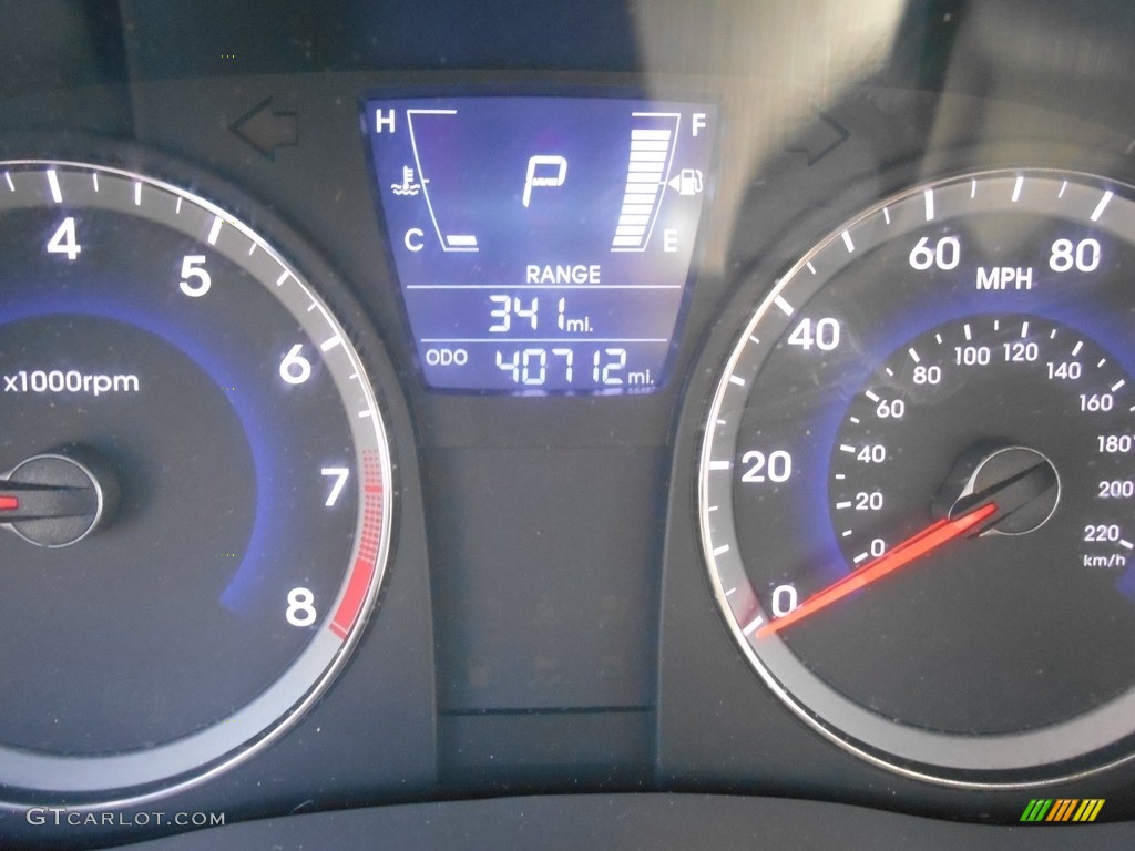 2013 Accent GLS 4 Door - Marathon Blue / Gray photo #11