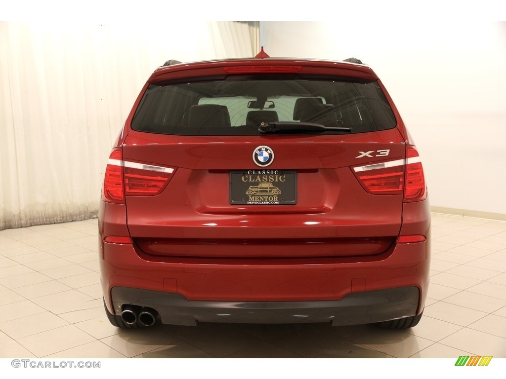 2014 X3 xDrive35i - Vermilion Red Metallic / Black photo #20