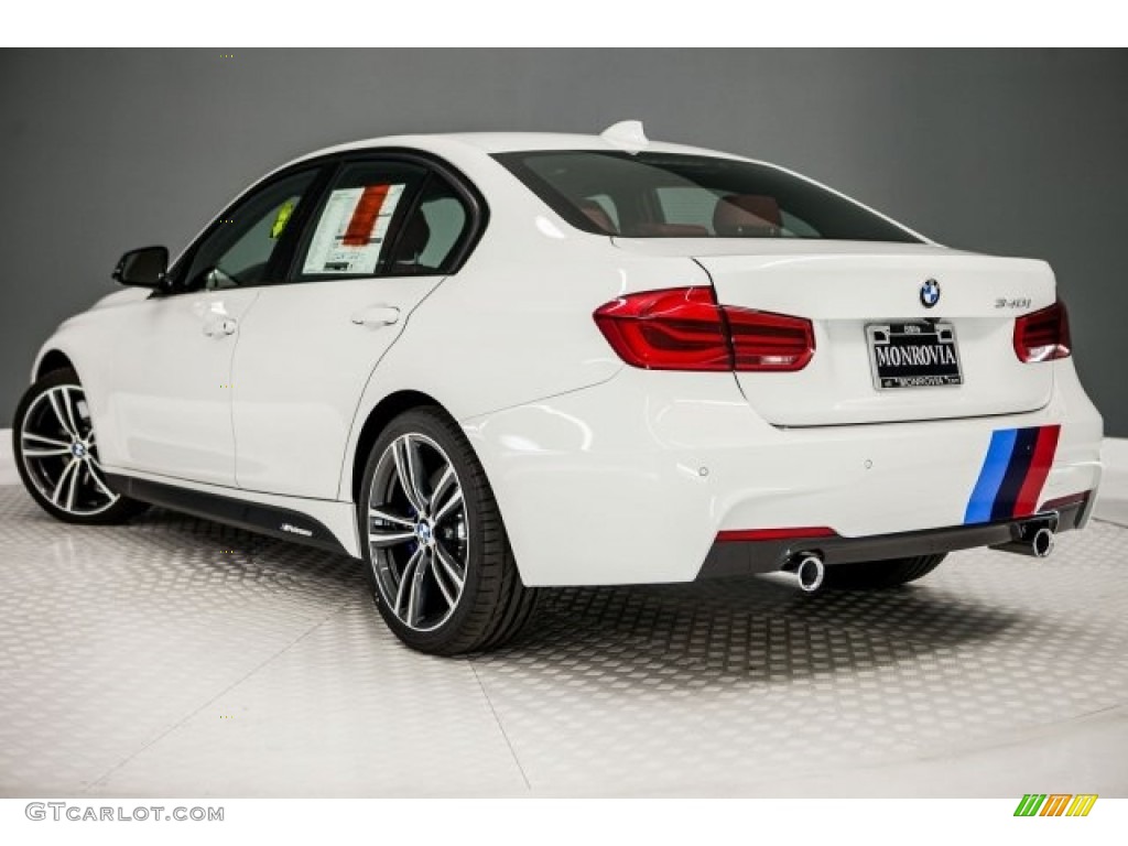 2017 3 Series 340i Sedan - Alpine White / Coral Red photo #3