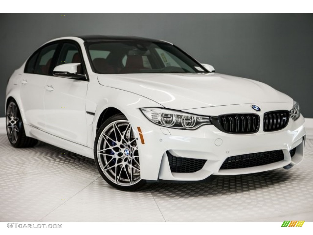 Mineral White Metallic 2017 BMW M3 Sedan Exterior Photo #117316650